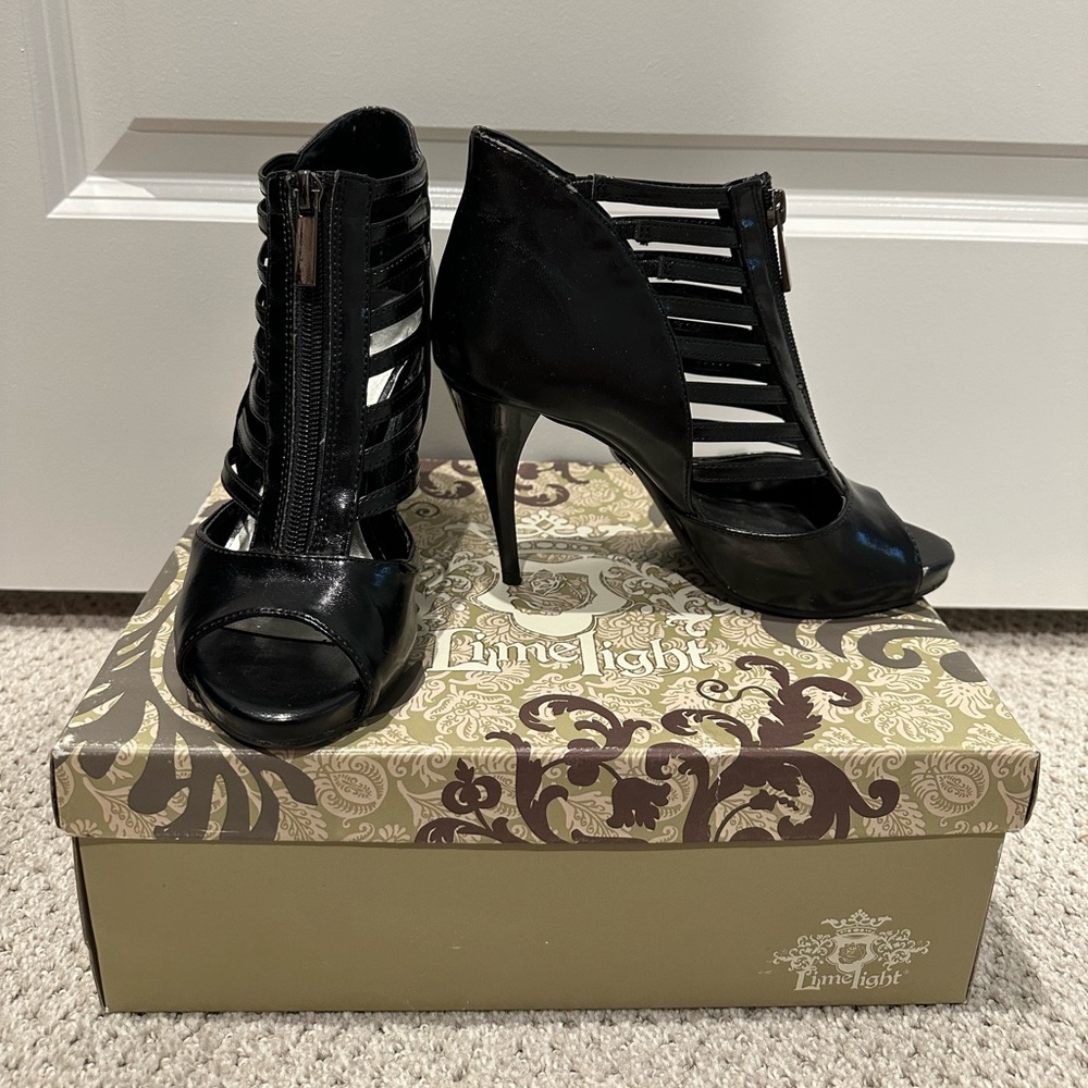 Black Strappy Heels